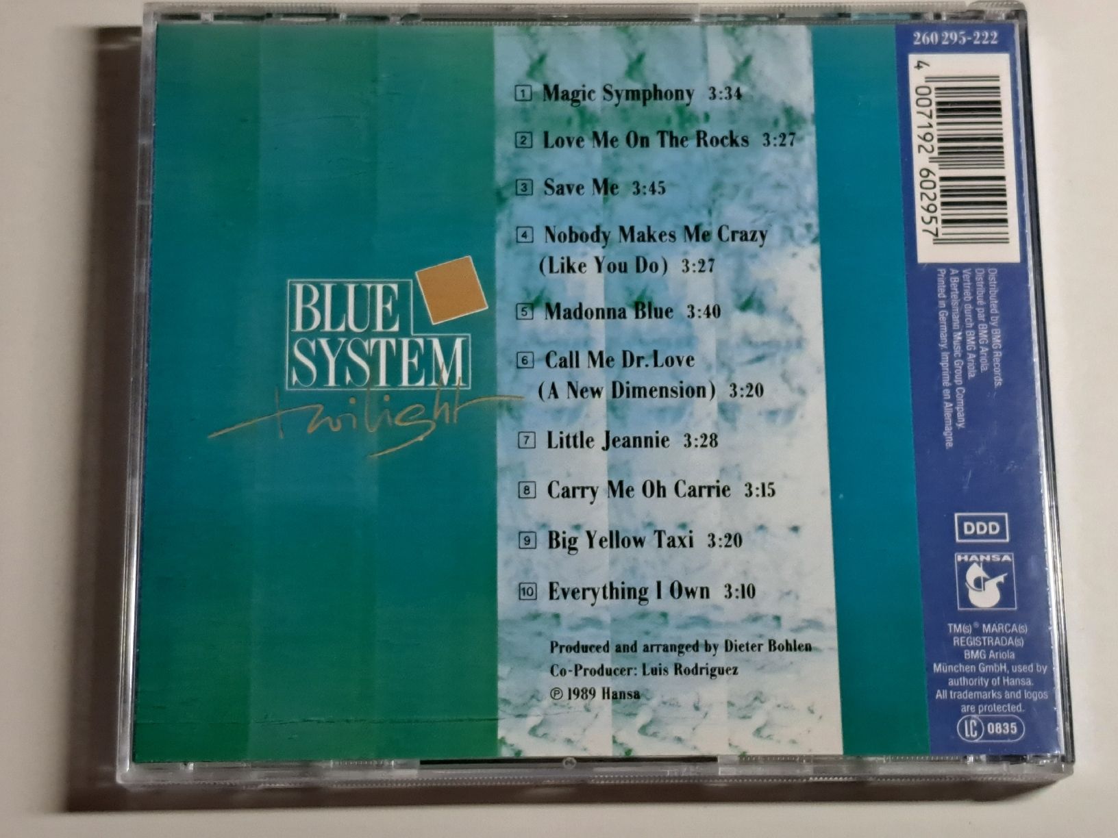 CD: BLUE SYSTEM (DIETER BOHLEN) - Twilight – Usato da Wichtrach venduto da LuckyLuke69 1