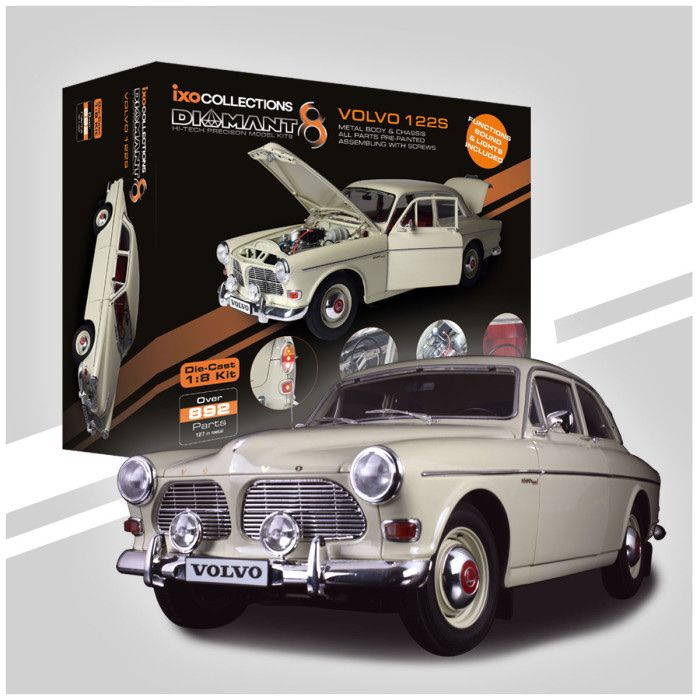 Volvo Kit di costruzioni: VOLVO 122S AMAZON METALLBAUSATZ MASSSTAB 1:8 – Nuovo e nell'imballaggio originale da Erlenbach i. S. venduto da MB-Next-Level