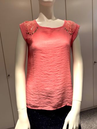 T-shirt élégant abricot M