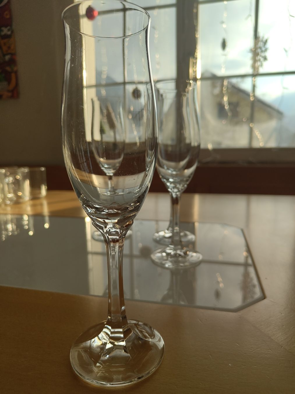 Gläser: Küche: 4 Stück Champagnerglas/ Sektglas – Neu (gemäss Beschreibung) aus Schänis von Second_Life_ 2