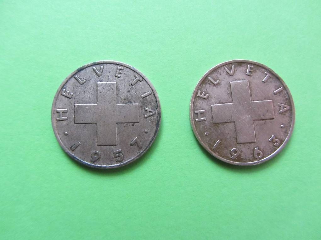 Tutti le monete: 2 Rappen 1957 + 1963 – Usato da Malters venduto da moc_z8d9 3