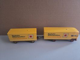 Wiking Möbeltransporter mit Anhänger, Vintage Zustand!