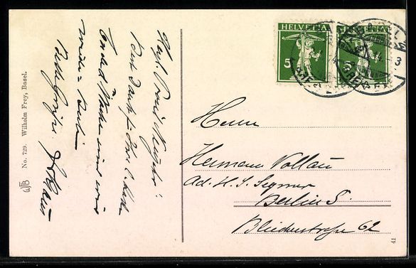 Cartes postales: AK Basel, Mittlere Rheinbrücke – D'occasion à Berlin par bartko-reher 1