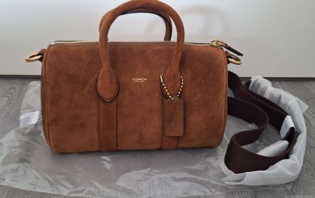 Coach Compass 25 suede brown
