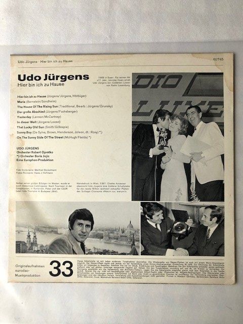 Dischi in vinile: Udo Jürgens – Usato da Aarwangen venduto da Jukebox3 3