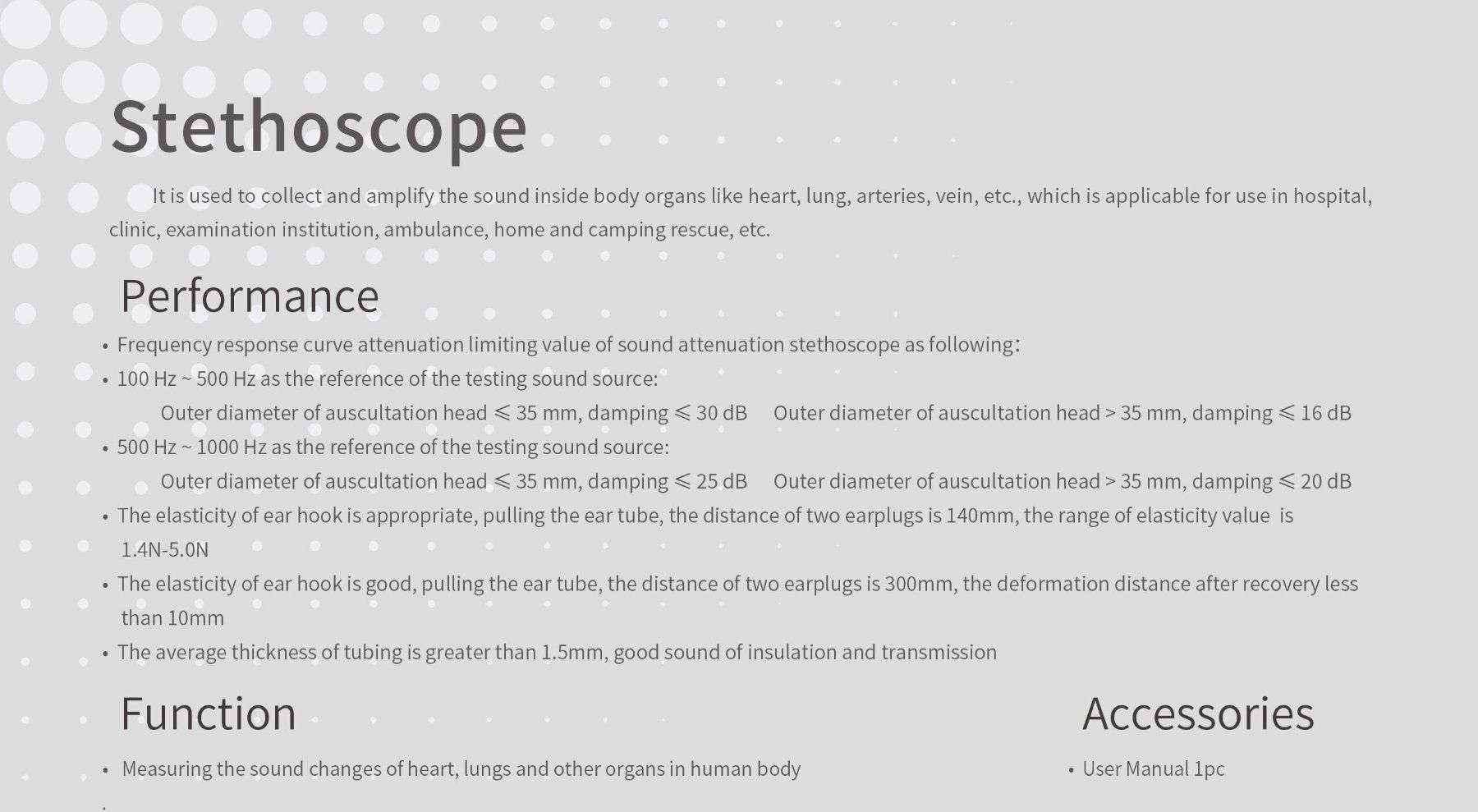 Attrezzature mediche: Stethoskop - Stéthoscope – Nuovo e nell'imballaggio originale da Gurmels venduto da Swisspod 1