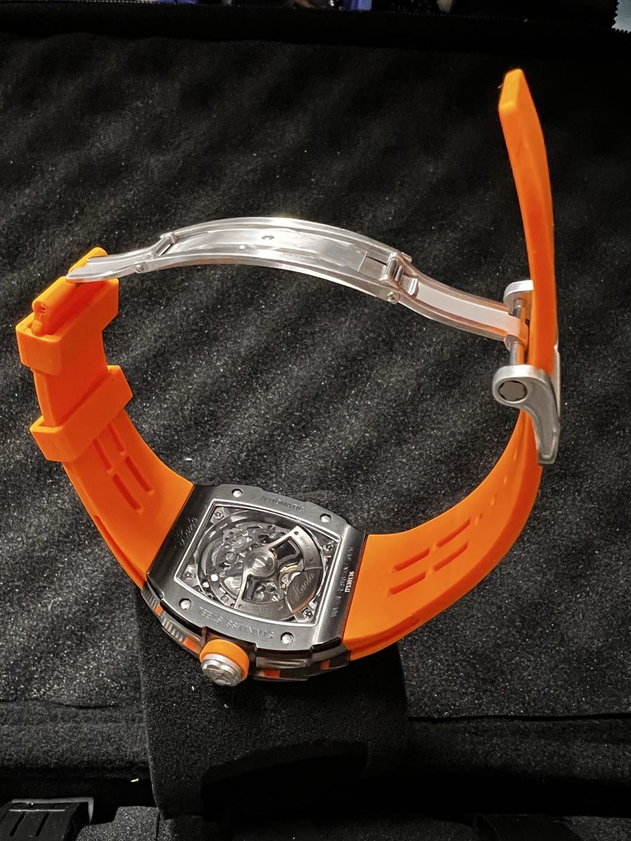 Orologi: Montre HAOFA Orange Fluo - Design Squelette - Neuf – Nuovo e nell'imballaggio originale da Granges-Paccot venduto da Piro44 4