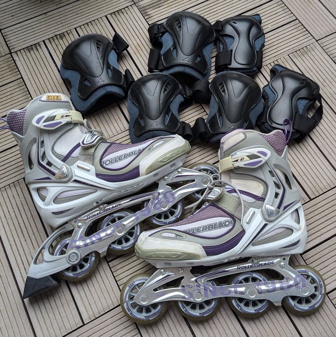 Pattini in linea & Pattini a rotelle: Rollerblades EU 40.5  inklusive Schonerset L – Usato da Belp venduto da Sunny132