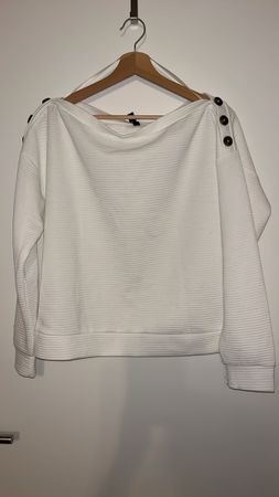 Weisses Langarmshirt  Gr. S