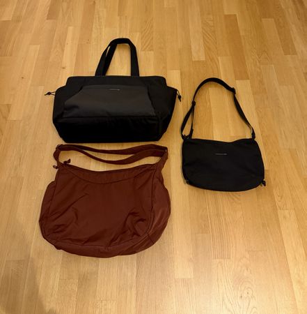 3 Taschen von Kapten & Son und Uniqlo