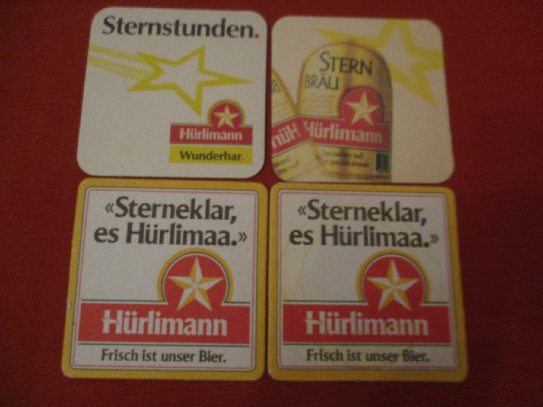 Hürlimann Sottobicchieri: Bierdeckel Hürlimann Sternbräu – Usato da Birsfelden venduto da alles-muss-raus 1