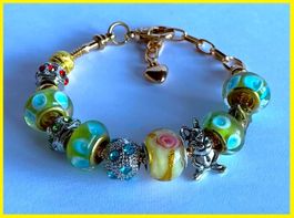 ARMBAND CHAMILIA TROLLBEADS KOMPATIBEL MURANO STYLE