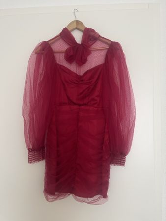 Zara Kleid, Grösse S, bordeaux, Tüll, Sommer, Top Zustand
