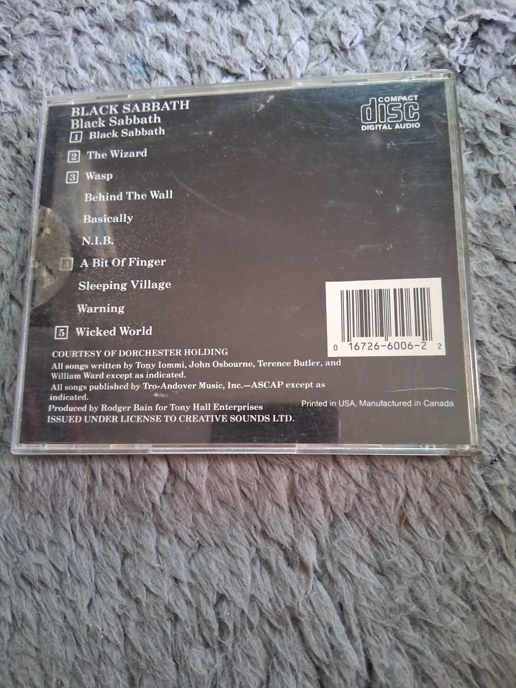 CD: BLACK SABBATH      BLACK SABBATH    CD – Usato da Wetzikon ZH venduto da Ramones01 1