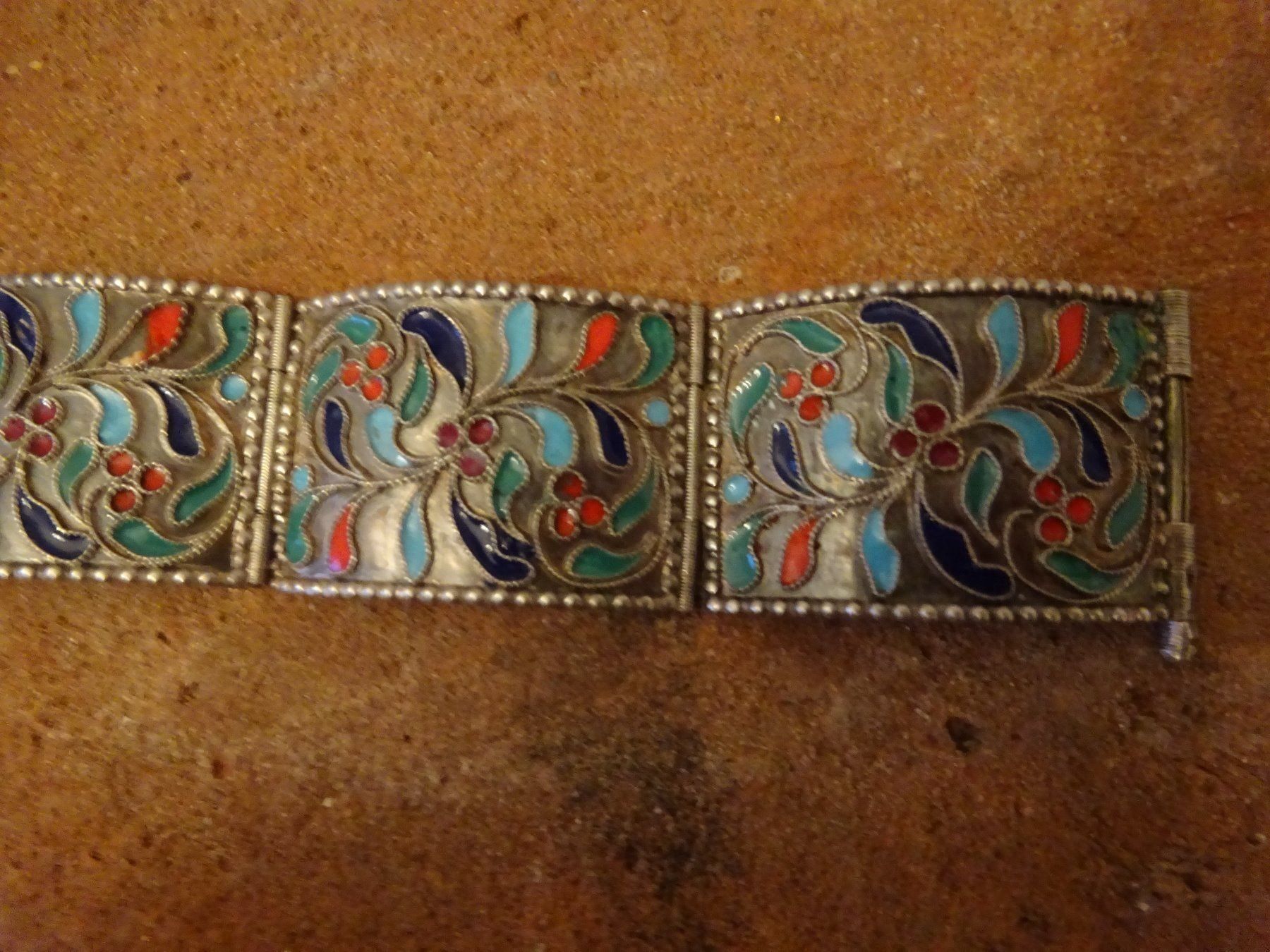 Bracciali & Braccialetti: Armband Silber Cloisonné – Usato da Esslingen venduto da FetteSchnecke 3