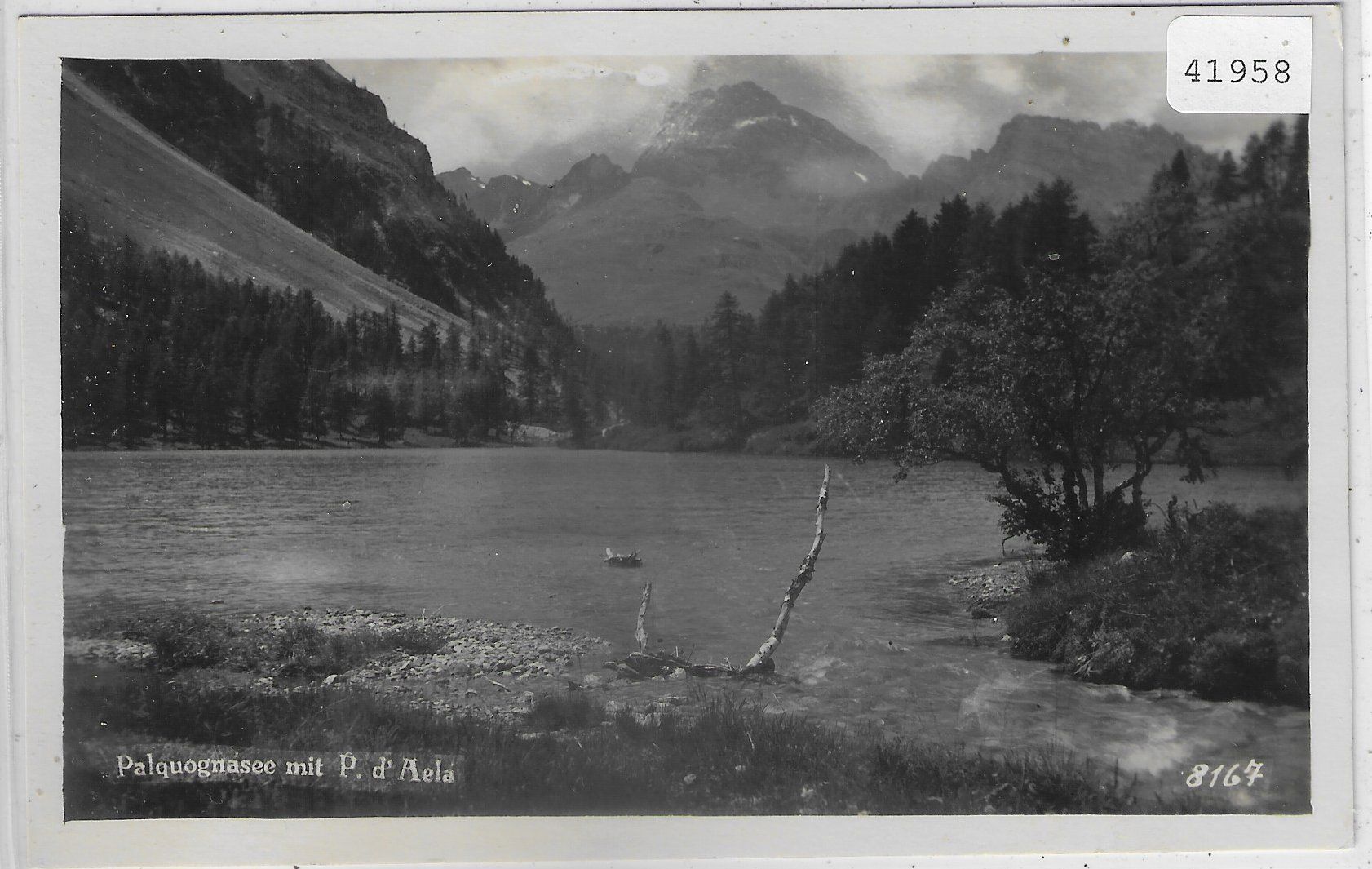 Cartoline postali: Palquognasee mit Piz d'Aela – Usato da Ettingen venduto da Kartenplanet