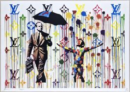 Death NYC Ltd Ed Pop Art Druck " Vuitton Banksy Street-Art