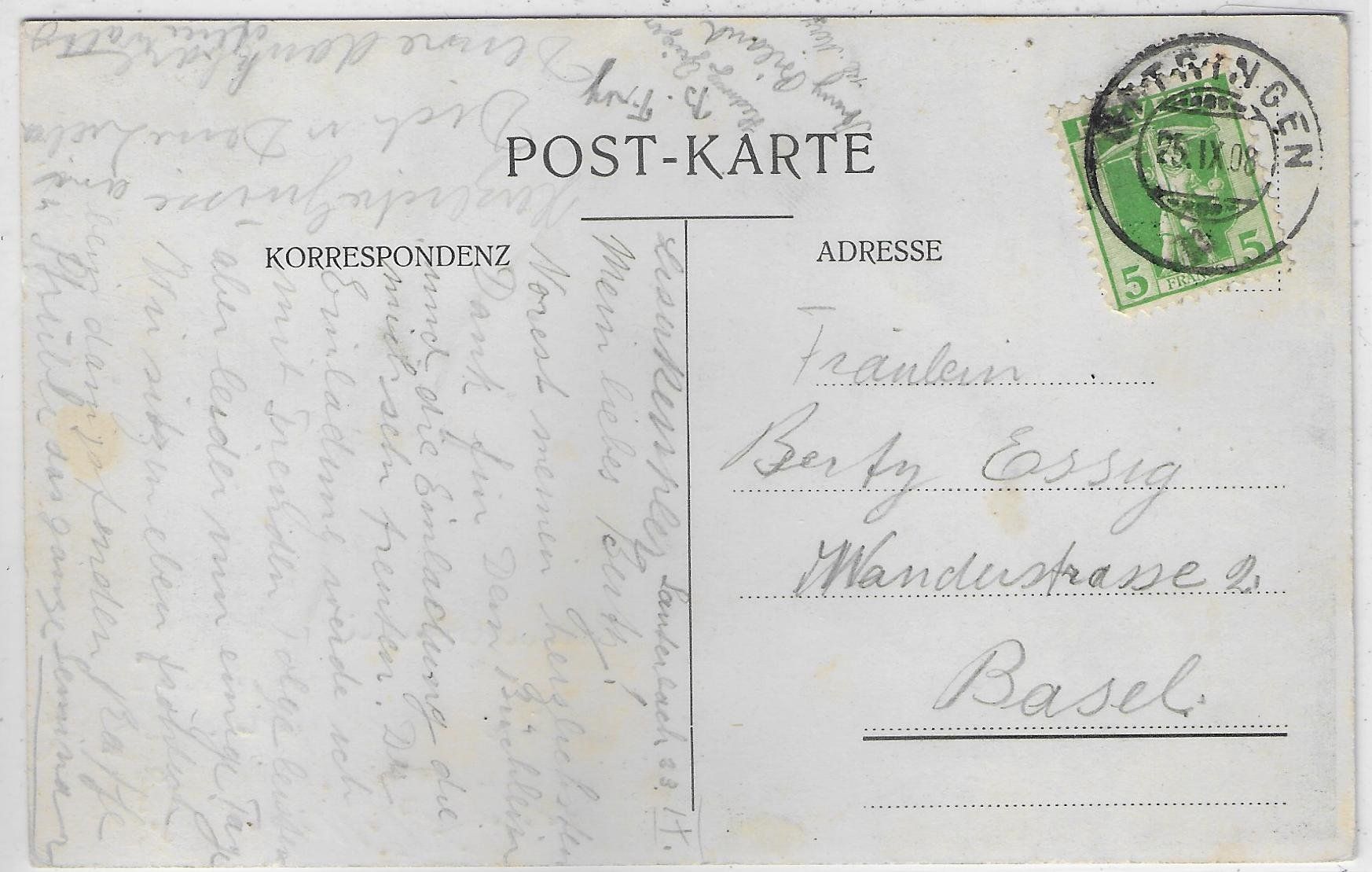 Cartoline postali: Gruss vom Bad Lauterbach bei Oftringen - Litho – Usato da Ettingen venduto da Kartenplanet 1