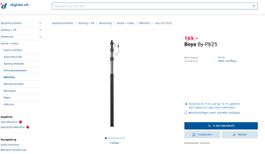 BOYA Carbon Boompole BY-PB25 with Internal XLR Cable