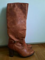 Braune Lederstiefel, Gr. 39, Absatz - Top für Herbst! Leder