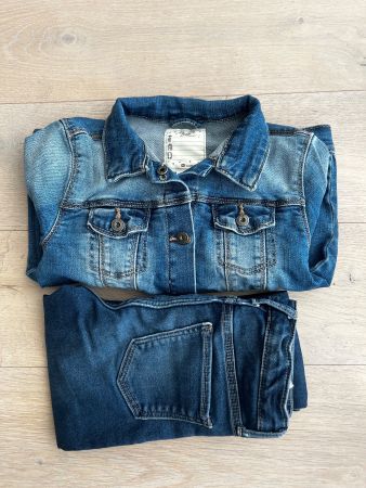 Jeansjacke und Jeans-Hose - H&M & Vertbaudet Gr. 7-8 Jahre