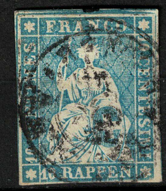 Alle Briefmarken: Strubel 23 gestempelt – Gebraucht aus Bern von bae_958f