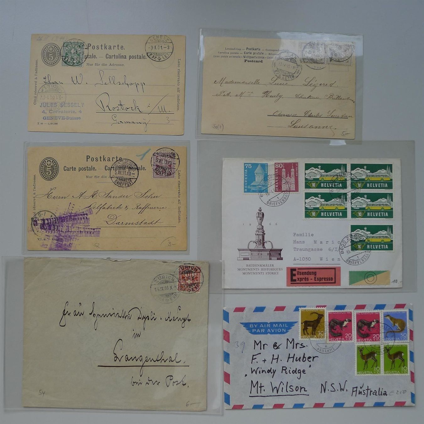 Alle Briefmarken: Grosse Briefsammlung von über 400 Stück – Gebraucht aus Sursee von Luzernerraute 1