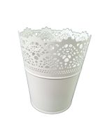 IKEA SKURAR Blumentopf weiss | 9.5x15 cm