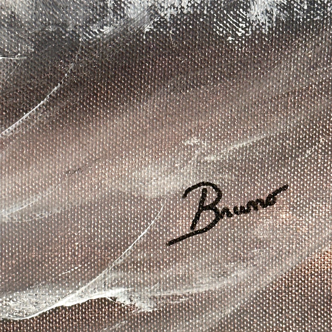Gemälde: Superbe Large Oil Painting Deep Waves signed by Bruno – Gebraucht aus Lausanne von artnouveau04 4