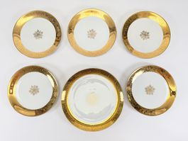 Arzberg Porzellan Golddekor-Service, 6-teilig