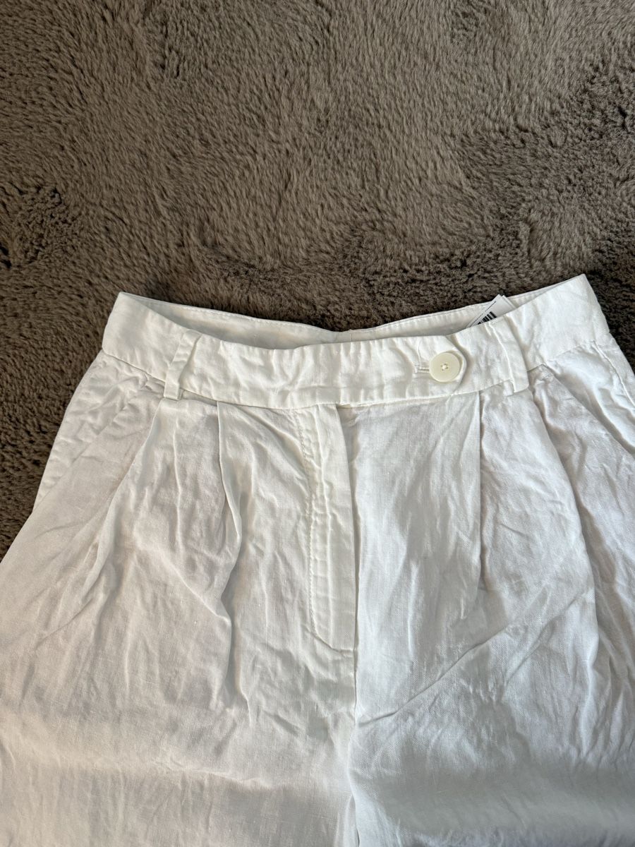 Massimo Dutti Pantaloni: Massimo Dutti Stoffhose Weiss Gr. 36 – Nuovo e nell'imballaggio originale da Frauenfeld venduto da sharonhabrik 1