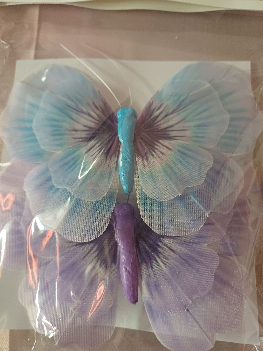Tutte le decorazioni: neu: 6x bunte Schmetterlinge Deko mit Clips – Nuovo e nell'imballaggio originale da Nassen venduto da verrueckt 3