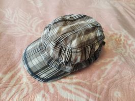 H&M Kappe Gr 86/98 Jungen Karo Muster Cap Sommer