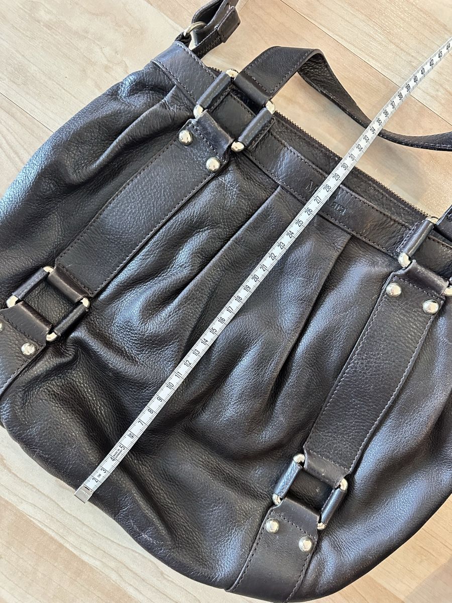 Max Mara Taschen: Tasche Max Mara Braun Leder Grunge – Gebraucht aus Zürich von rosolli 4