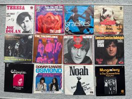 Vinyl Singles, ca. 1970er Jahre, 12 Stück