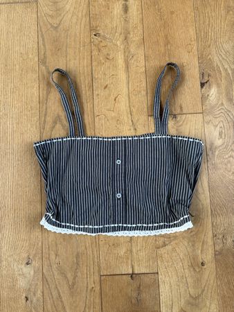 Sommer Crop Top, gestreift, Grösse L 