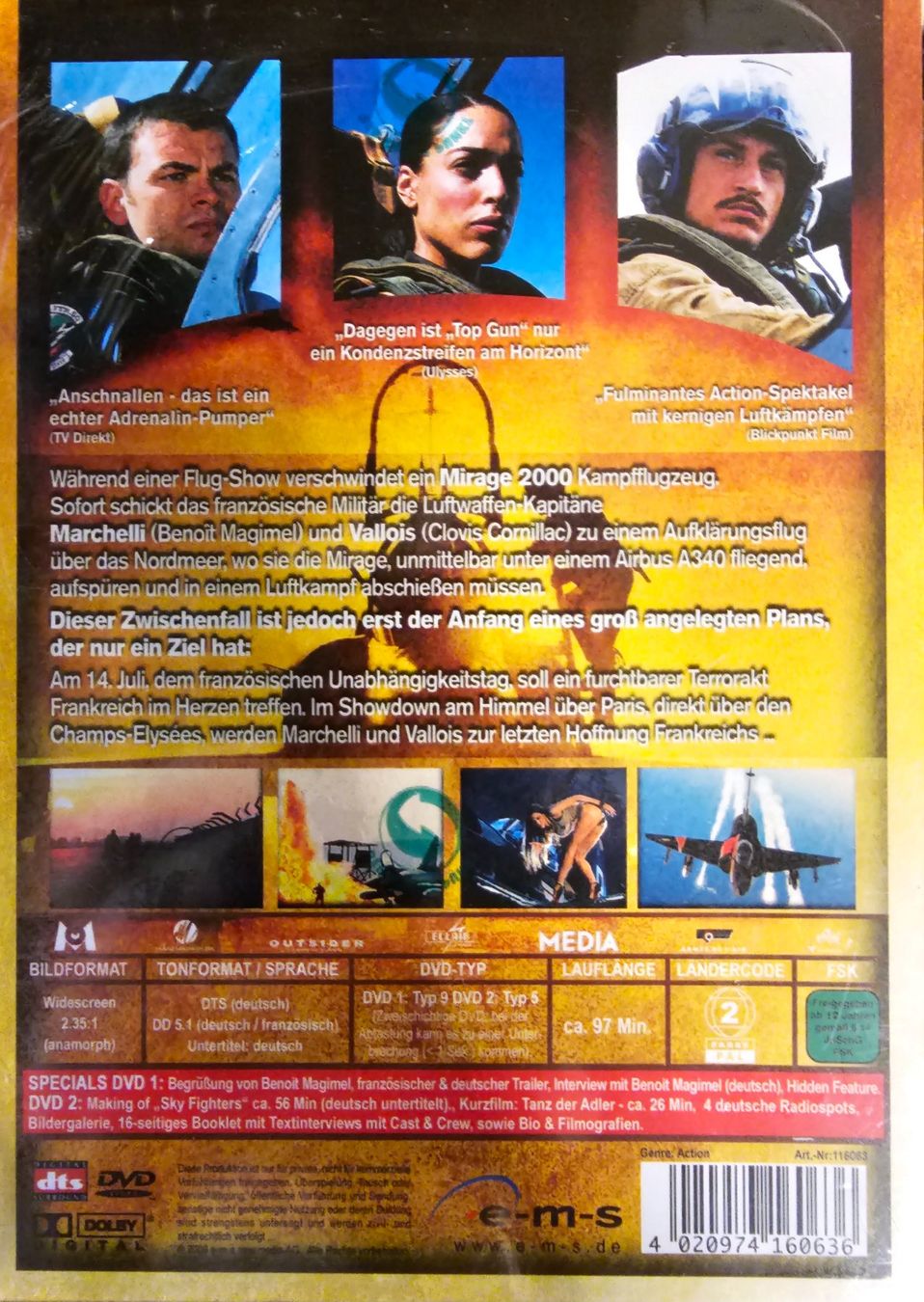 Tutti i DVDs: Sky Fighters – Nuovo e nell'imballaggio originale da Wahlen b. Laufen venduto da Cg10 1