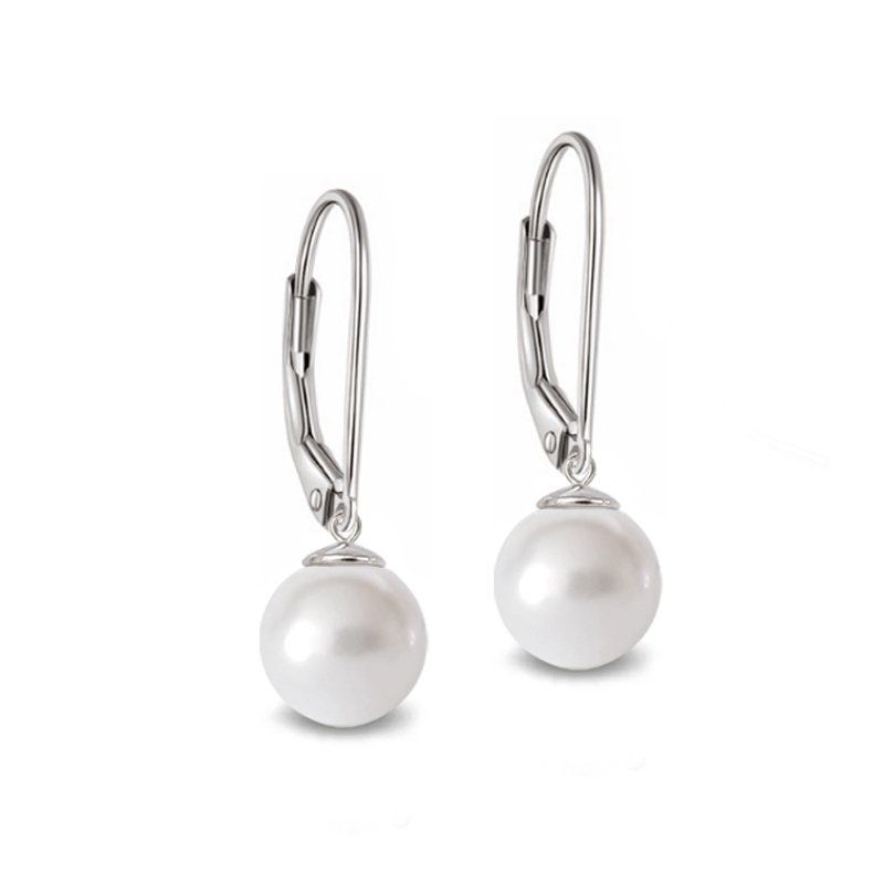 Ohrringe & -stecker: Ohrringe versilbert mit Preciosa Crystal Pearls – Neu (gemäss Beschreibung) aus Schaffhausen von Allerlei45