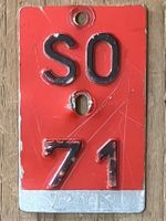 SO 71 - VELONUMMER - FAHRRADSCHILD - PLAQUE DE VELO - SO 72