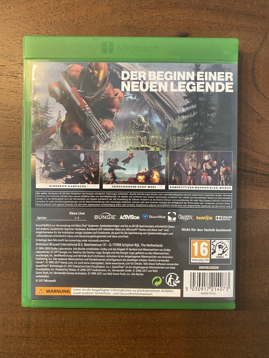 Microsoft Giochi: Destiny 2 für Xbox One – Usato da Thunstetten venduto da Virus_33 2