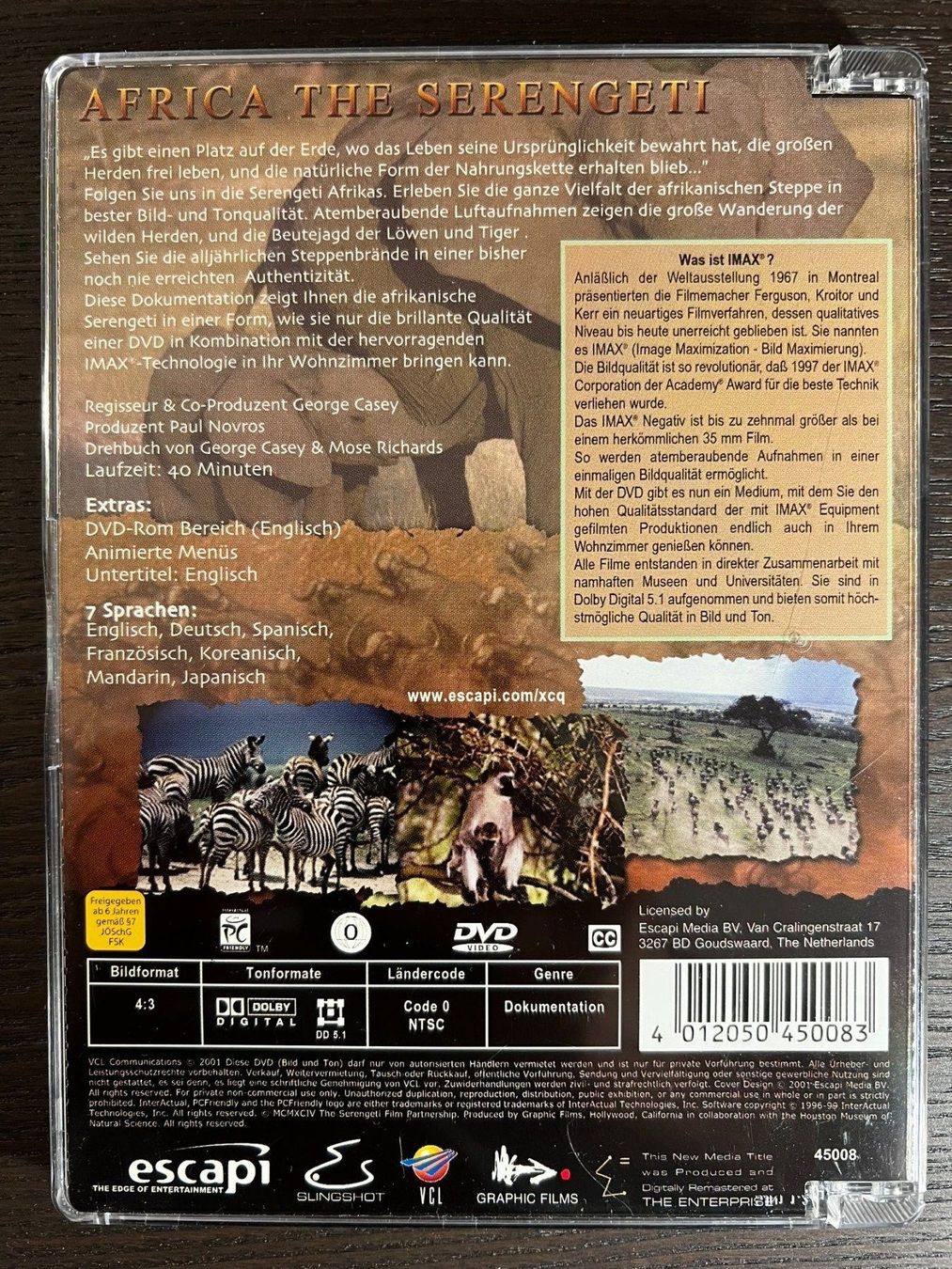 Alle DVDs: Africa - The Serengeti – Gebraucht aus Zürich von FilmFreunde 1