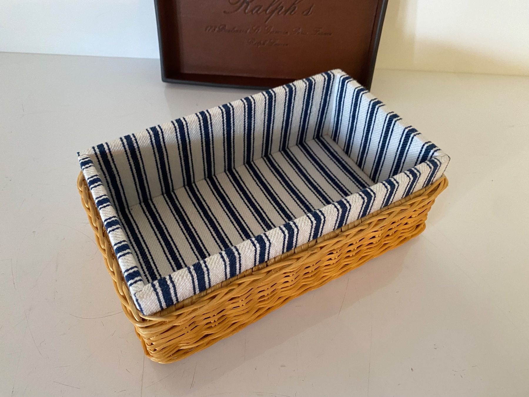 Sonstiges für Haushalt & Wohnen: Ralph Lauren Home - Bailey Small Leder Korbgeflecht Box – Gebraucht aus Ballwil von ClassicGallery 3