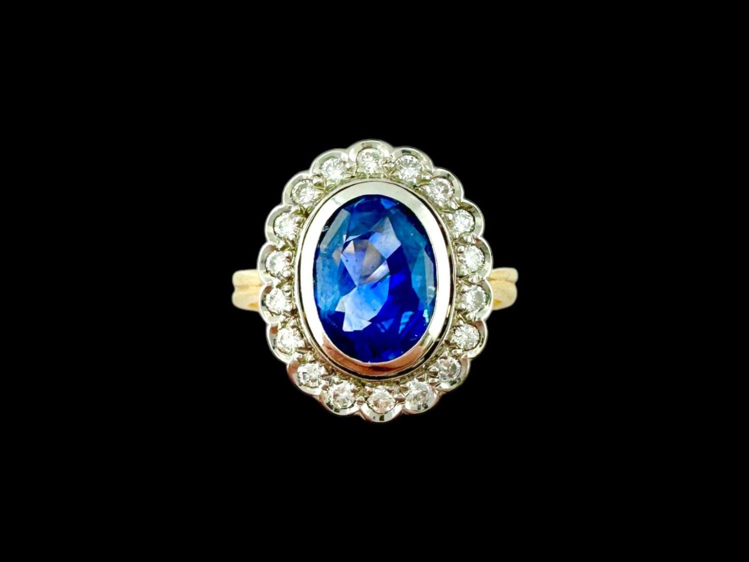 Anelli: PAUL SCHNATTINGER, unerhitzter Saphir - Diamant - Ring – Usato da Zuzwil SG venduto da artimmo 6