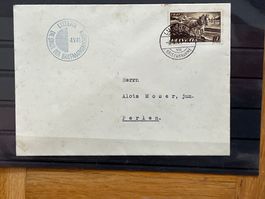 Brief, Luzern die Stadt der Briefmarkenbörsen, 1941