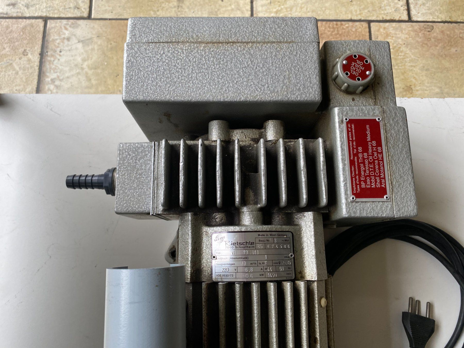 Pompes et pièces: Pompe a vide   Rietschle – D'occasion à Cortaillod par cri_hw2g 1