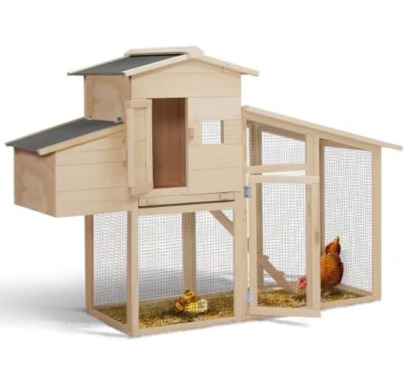 Gabbie, trasporto & Sicurezza: Hühnerstall mit Legenest, aus Holz – Nuovo e nell'imballaggio originale da Amriswil venduto da JaJa-Express