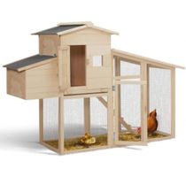 Hühnerstall mit Legenest, aus Holz