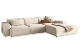Ecksofa Eastport in Cord nature rechts