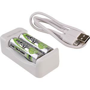 Caricatori & Batterie: Ansmann Basic II Ladegerät + 2× AA 1300 mAh – Nuovo e nell'imballaggio originale da Oensingen venduto da Liquidations-Shop 1