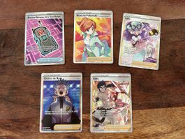 Lot de 5 Cartes Dresseur Pokémon 
